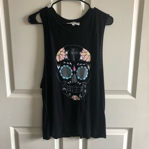Girly Skull Muscle Tee